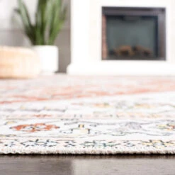 Arizona ARZ120A Ivory / Rust -The Rug District Shop ARZ120A 5 DETAIL2 9836821e 9182 40fe 9519 aa438b858ebe