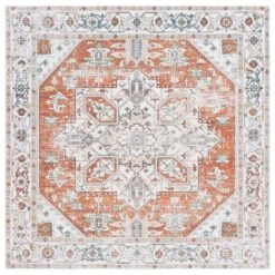 Arizona ARZ120A Ivory / Rust -The Rug District Shop ARZ120A 6SQ