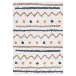 Calico Shag CLC106A Ivory / Taupe