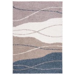 Calico Shag CLC108E Taupe / Blue