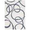 Calico Shag CLC118A Ivory / Blue -The Rug District Shop CLC118A 5 d4541f18 6b90 40e0 9d6a a6f01eaf579c