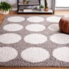 Calico Shag CLC120F Grey / Ivory -The Rug District Shop CLC120F 5 ROOM