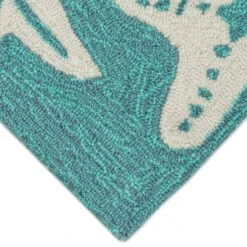 Capri Starfish Blue 8 Capri Starfish Blue -The Rug District Shop CORNER CAP 166704