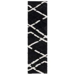 Hi-Lo Shag HLS206H Charcoal / Ivory -The Rug District Shop HLS206H 28