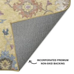 Hatay HY4 Gold -The Rug District Shop HY4 Gold back