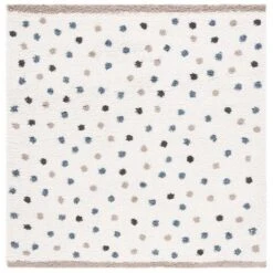 Calico Shag CLC102A Ivory / Taupe -The Rug District Shop clc102a 7sq