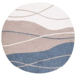 Calico Shag CLC108E Taupe / Blue -The Rug District Shop clc108e 7r 9619f6d6 4f7e 404a 945a 5c5a4c16d9d2