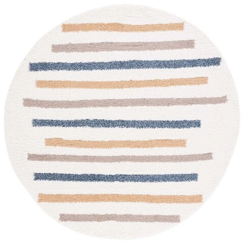 Calico Shag CLC110A Ivory / Gold 5 Calico Shag CLC110A Ivory / Gold - Image 5