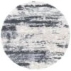 Fontana Shag FNT853G Grey / Ivory -The Rug District Shop fnt853g 7r