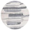Fontana Shag FNT890F Grey / Ivory -The Rug District Shop fnt890f 7r